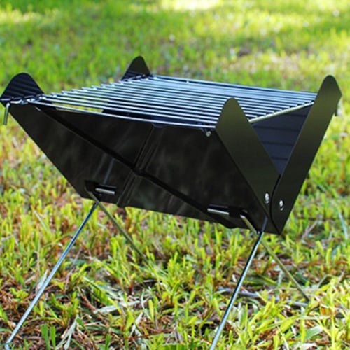 Portable Fire Pit Folding Campfire, Camping Grill For Fire Pit