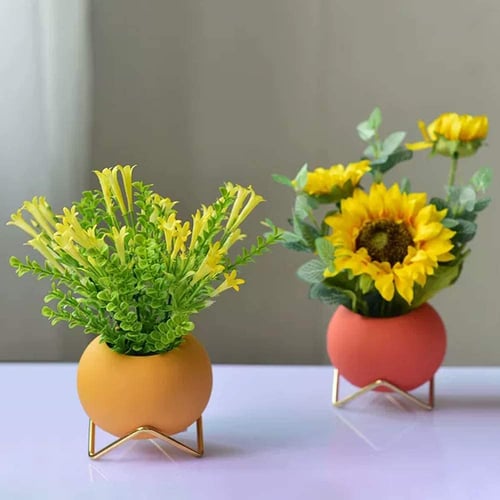 Small Flower Vase Set Of 3 Modern, Small Round Flower Vase