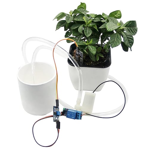 DIY Automatic Watering Irrigation System Soil Moisture Sensor Pump Module Kit
