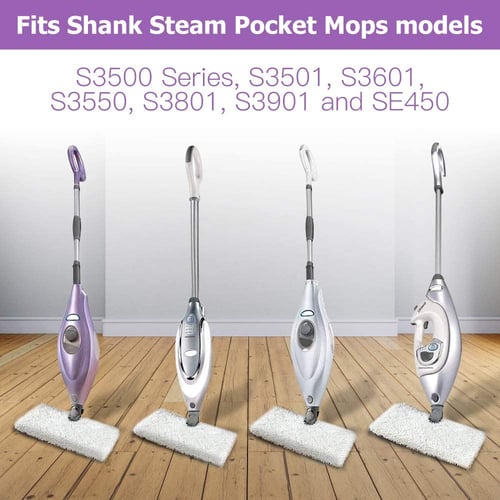 5 x SHARK POCKET STEAM MOP PADS S3501 S3550 S3601 S3901 Replacement Microfibre 