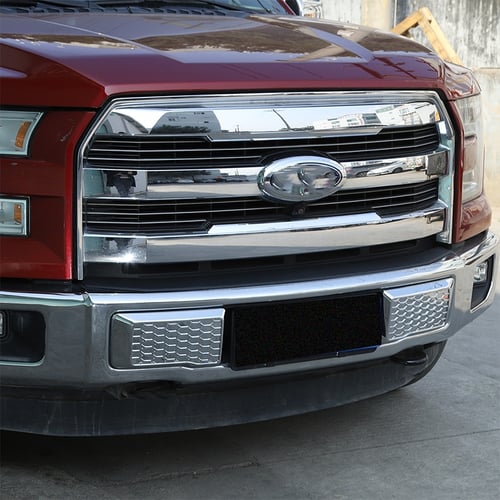 FOR 2015-2016 FORD F150 F-150 2 FRONT Fog Lamp/Light Molding Trim Chrome Covers