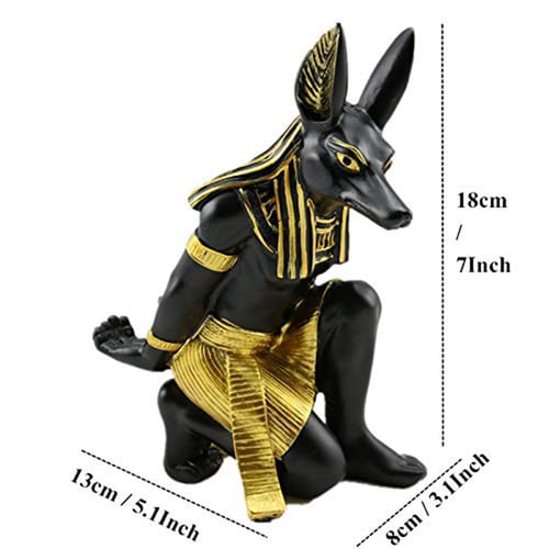 Resin Anubis Wine Rack Figurines Modern Egypt Dog Miniatures Statues Animal Interior Home Desk Decor Sculpture - Home Decor Figurines Sculptures Egypt