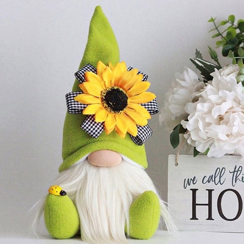 Indoor Spring Decor Bumble Bee Striped Gnome Plush Bee Festival Decoration,Handmade Bumble Faceless Dolls Ornaments Bedroom Desktop Gnomes Ornaments A