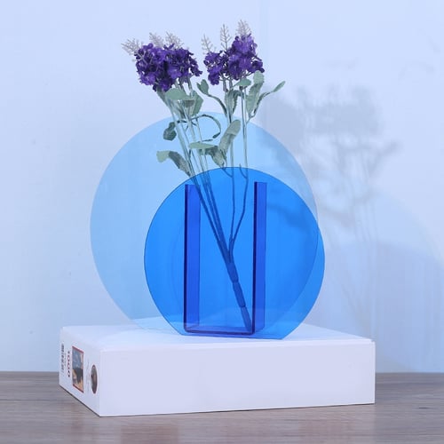 Acrylic Vases Floral Container for Flower Arrangement Home Office Decor 