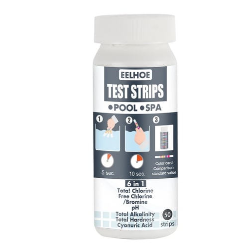 5 x Drinking Water Test Kit Strips for Hardness Alkalinity Chlorine pH 