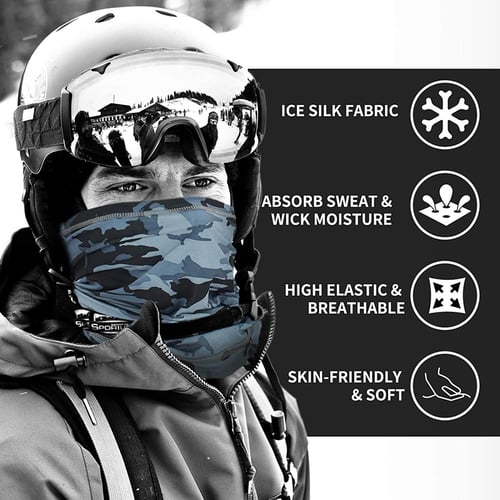 Neck Gaiter Face Mask for Women Balaclava Scarf UV Protection Shield 3 Pack 