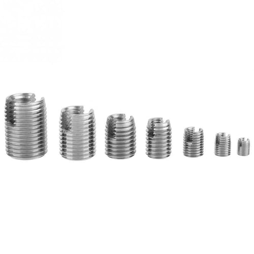 Stainless Steel Uniform Load Made of Stainless Steel Thread Inserts Silver Self Tapping Thread Insert 