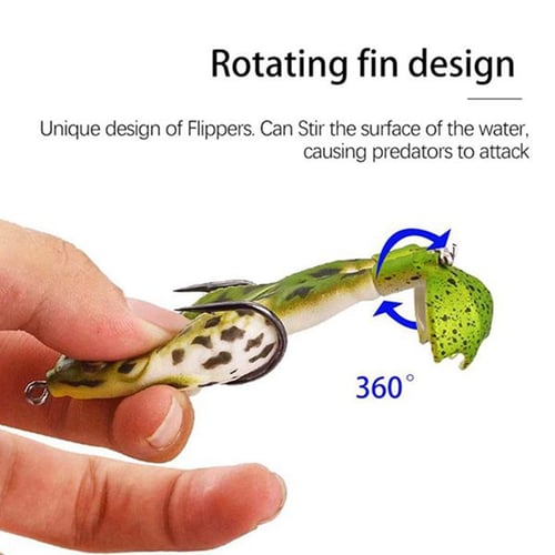 Frog Lure Floating Weedless 60mm Design Fishing Simulation Frog Bass Bait 