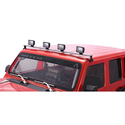 1/10 RC Roof Rack w/ 6 LEDs for D90 RC4WD Axial SCX10 trx-4 RC Crawler Parts