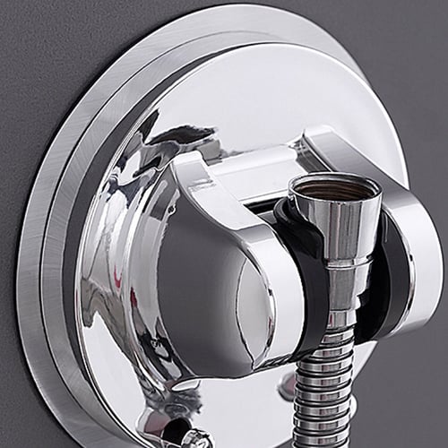 2pcs Adjustable Shower Head Holder Strong Adhesive Wall Mounting Bracket Shower 