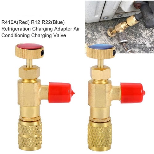 R410/R22 Refrigeration Charging Valve Adapter Air Conditioning Safety Valve 