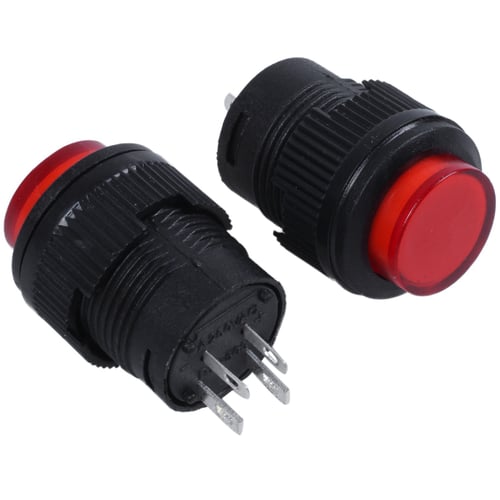 6 OFF/ ON SPST Round Red Momentary PushButton Switch Normally Open 
