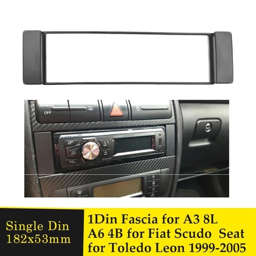 Auto  Radioblende AUDI A3 8L A6 4B Seat Toledo Leon Rahmen 1 DIN Blende Radio