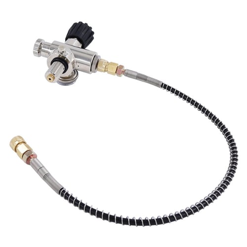 Paintball PCP Tank Air Fill Station High Pressure 24 inch Hose Line 4500psi 