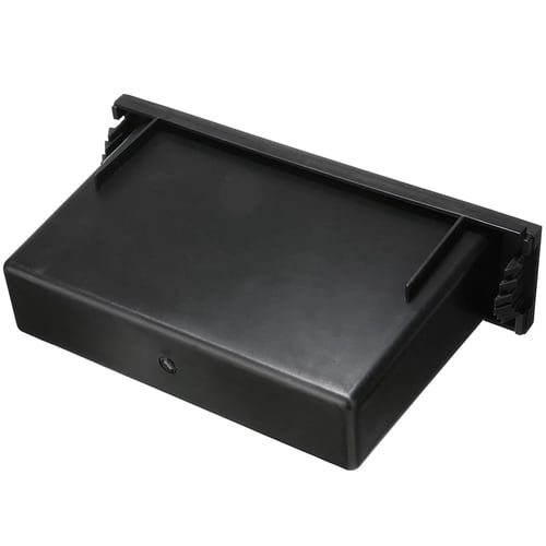 Stereo Radio Dash Cup Holder Storage Box Plastic CD Case For 1-DIN Radio Shafts 