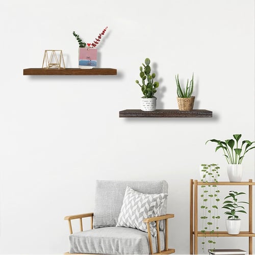 3 Pcs Set Wood Floating Shelves Wall, Wooden Floating Shelves Set Of 3