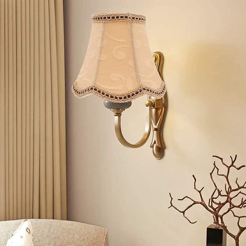 Table Lamp Shade Fabric Cloth Clip On, How Do You Cover A Drum Lampshade With Fabric