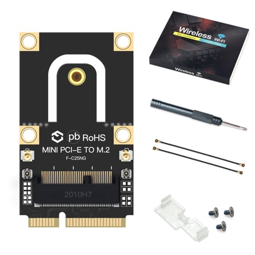 M.2 NGFF to PCI-E Adapter Card,M.2 NGFF to Mini PCI-E Adapter Notebook Wireless WiFi Bluetooth Network Card Converter