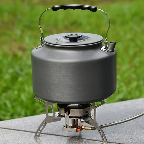 Camping Kettle Aluminum Alloy Open Campfire Coffee Tea Pot Fast Heating for 