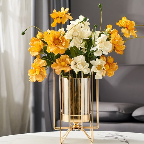 Simple Light Luxury Glass Vase Living, Dining Table Vases