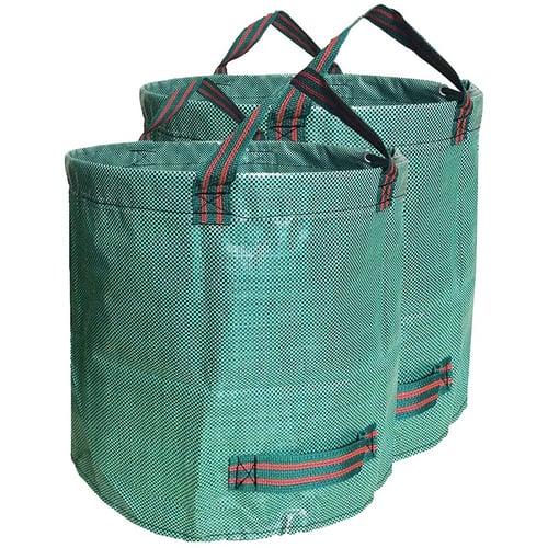2packs Bag Lawn Tractor Leaf Bag Garden Lawn Leaves Waste Trash Collection Bag Cleaning Tool Yard Waste Reusable Bags 