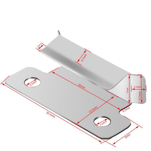Furiga 3D Stampante Heat Bed Glass Clip Hanger Metal per Ender 3 Ender 3 pro v2 