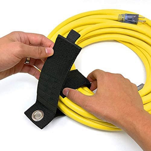 9 Pack Extension Cord Holder Organizer Heavy Duty Storage Straps for Cables,Rope,Hose,Garage,House and Camping Organization Boat 