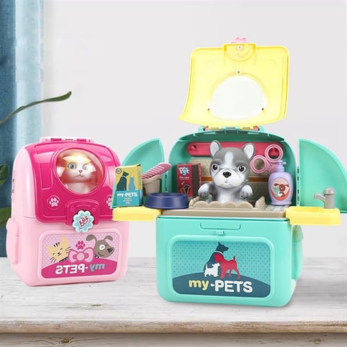 Animals Cartoon Pet Toys Realistic Pet Vet Backpack Pretend Play Toy Veterinarian Kit Cat Dog Care Play Set Buy Animals Cartoon Pet Toys Realistic Pet Vet Backpack Pretend Play Toy Veterinarian