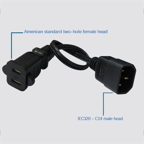 IEC320 Extension connector Female Socket C19 to Male C14 power Adapter