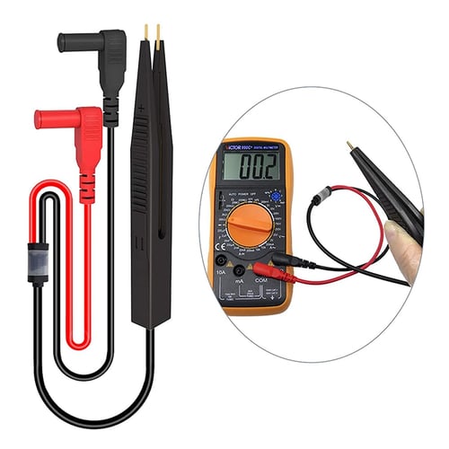 Grabbers Connector Hook Clip Test Probe Electronic Testing Multimeter Lead Wire 