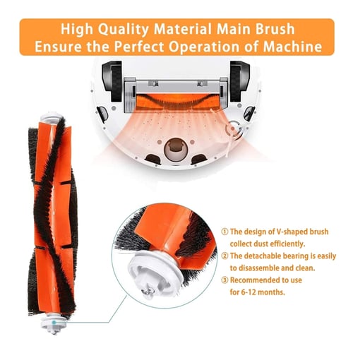 Filter Brush Set For Xiaomi Roborock S50-S55 Vacuum Cleaner Supplies Replacement 