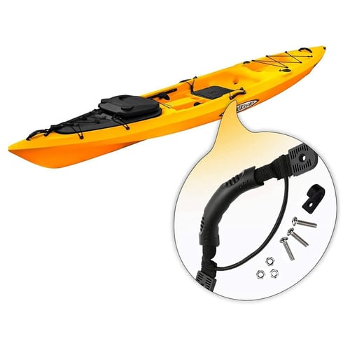 USA 2Pcs Kayak Canoe Handles Boat Side Mount Carry Handle W/Bungee Canoe 