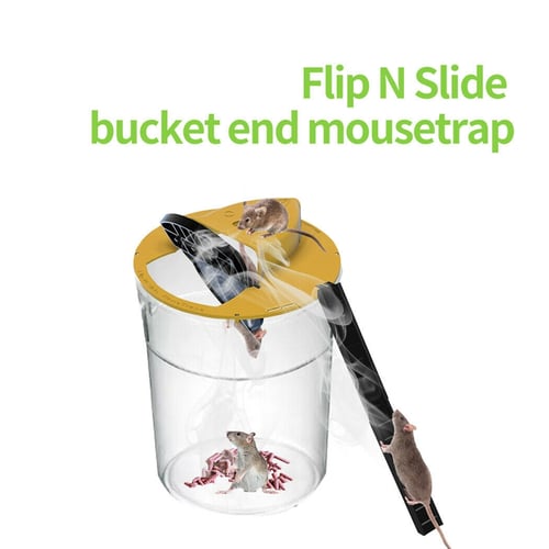 Slide Bucket Lid Mouse Rat Trap Flip N Slide Mouse Trap Bucket Mousetrap Catcher 