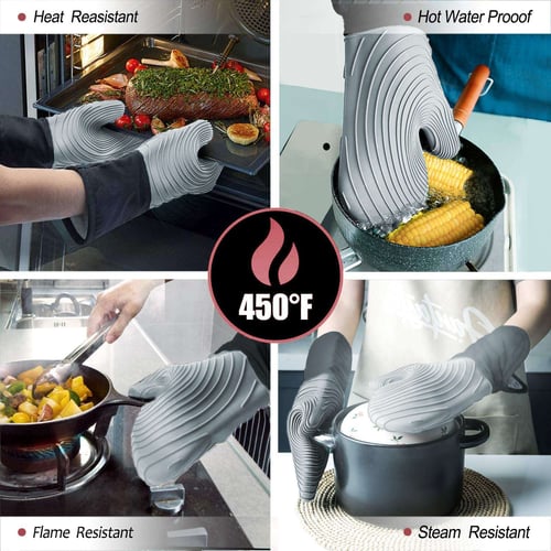 Multi Color Silicone Glove Heat-resistance Kitchen Oven Baking Pot Mitt Holder