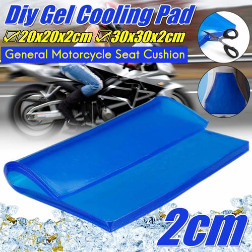 2cm Blue Motorcycle Universal Seat Cushion Gel Pad Cool Shock Absorption Mat Diy Cut - Do Gel Pads Work On Motorcycle Seats