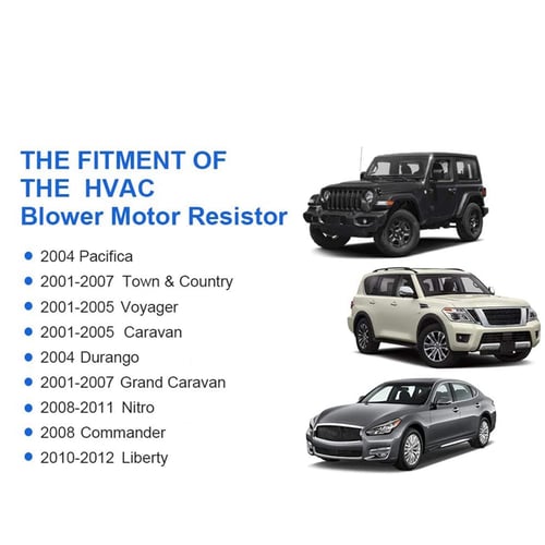 Heater Blower Motor Resistor for Chrysler Town & Country Dodge Caravan 2001-2007 
