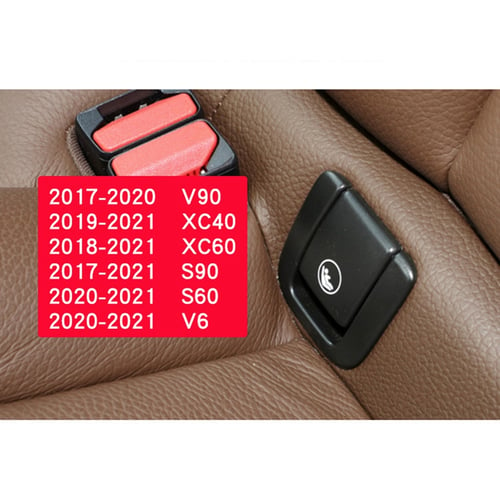 Car Rear Seat Hook Isofix Cover Child Restraint For Volvo V60 V90 Xc40 Xc60 S60 S90 Black - 2018 Volvo Xc60 Rear Seat Cover