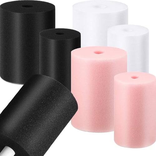 White and Pink 10 20 30 oz DIY Tumblers Cups Crafts 8 Pieces Cup Turner Foam Tumbler Cups Foam Bottle Turner Inserts Accessories Fit for 3/4 Inch PVC Pipe 