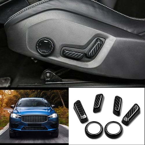 Car Seat Adjusting Switch Knob Panel Cover Decoration Sticker For Volvo Xc60 Xc90 S90 2018 2019 2020 Accessories - 2020 Volvo Xc60 Seat Covers