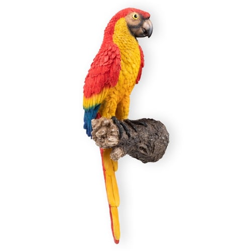 Garden Parrot Statue Wall Hanging Diy Macaws Home Decor Lawn Ornament S Reviews Zoodmall - Parrot Home Decor