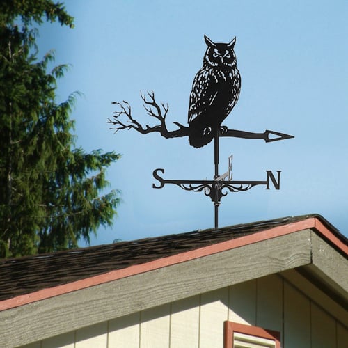 Weathervane Steed Horse Shape Weather Vane Measuring Tool Stainless Steel Weathercock Wind Direction Indicator with Mounting Bracket for Outdoor Animal Bracket Decor Craft 