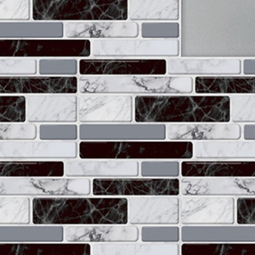 DIY Brick Effect Tile Wall Stickers Home Decor Kitchen Bathroom Decal Waterproof