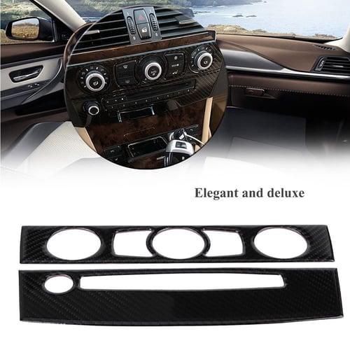 Stainless Steel for BMW E60 Interior Trim Air Conditioner Outlet Frame Stickers 