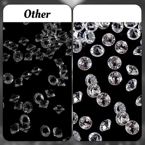 100-10000pcs 8mm Acrylic Crystal Diamond Confetti Weddin Table Scatter Party Dec 