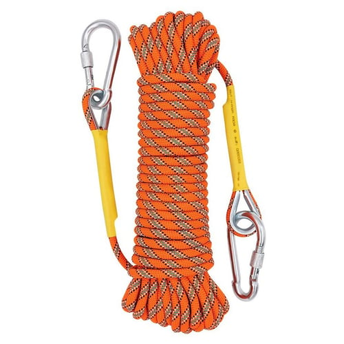 Rock Climbing Rope with Carabiner Tree Climbing Gear for Outdoor ActivitiesFG 