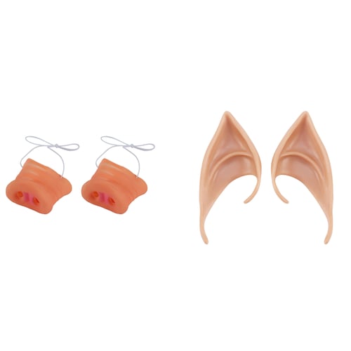 2pcs Pig Nose Band Costume Rubber Snout Adult Child Halloween Party Gift