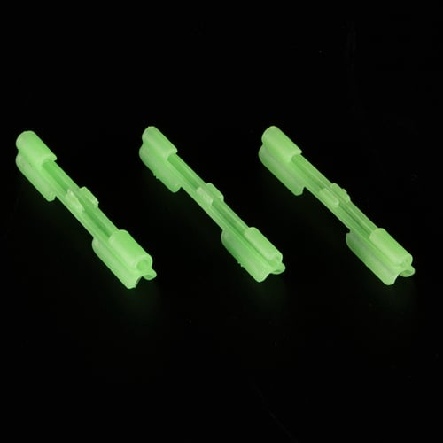 40x Light Stick Clip on Holder Fit Rod Tip Night Fishing Fluorescent Glow Sticks 