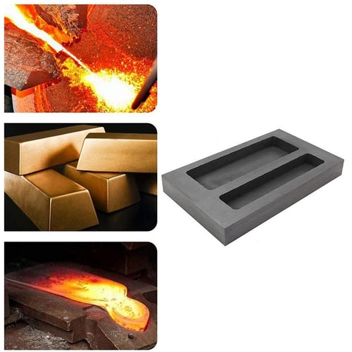 Graphite Furnace Casting Foundry Crucible Melting Ingot Tool 1kg for Gold Silver 