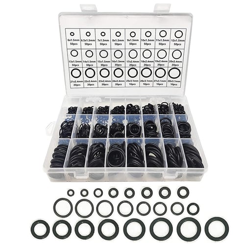 50 O Rings Washer Set Pressure Ring Kit Rubber Assorted Sizes Plumbing Seal Taps 