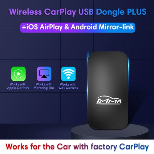 Wireless CarPlay USB Adapter Auto AirPlay Multimedia Video Player Box 5G WiFi 
